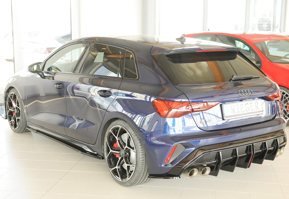 Splitter lateral trasero Rieger para Audi A3/S3 8Y (después del facelift) – Sportback