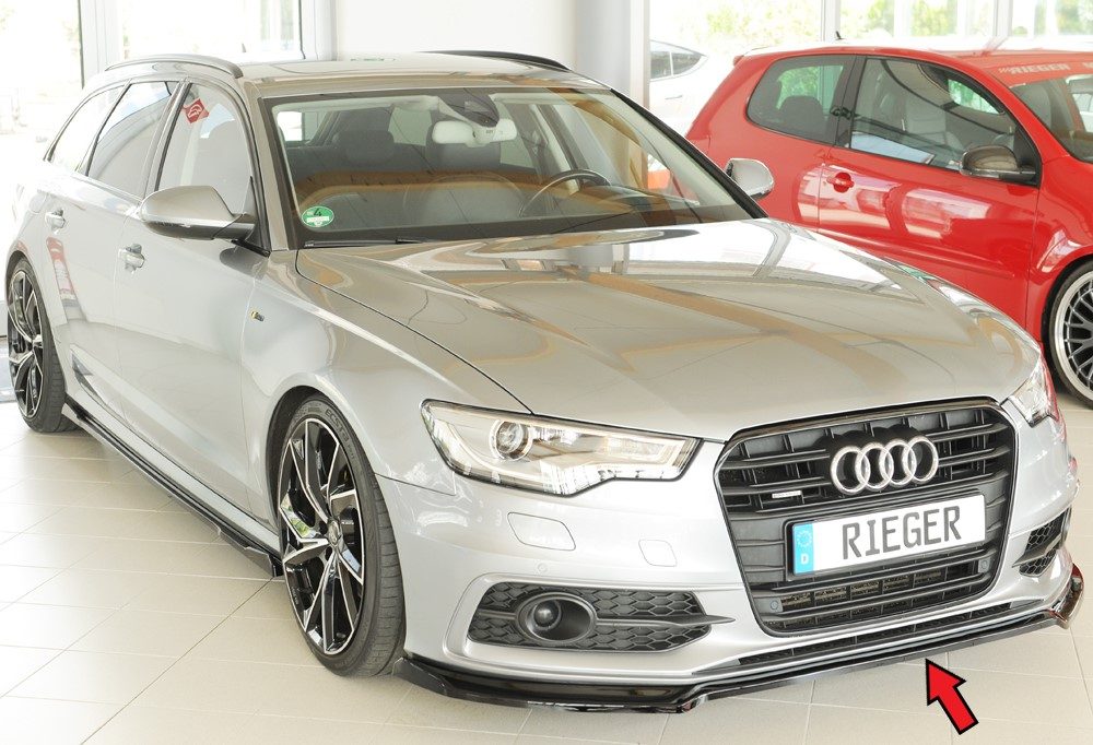 Splitter Rieger para Audi A6/S6 C7 (antes del facelift)