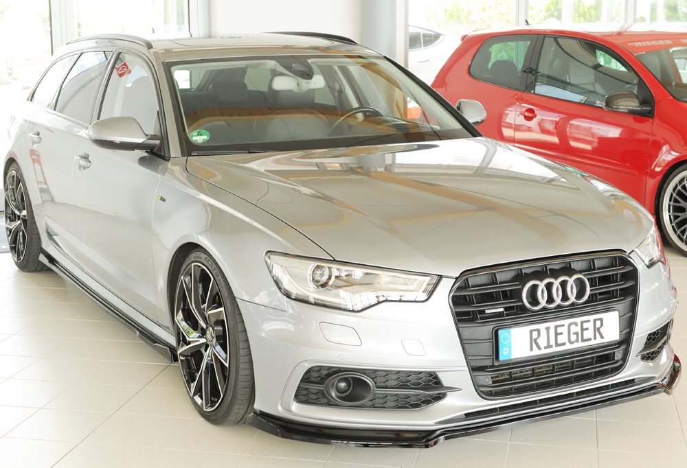 Splitter Rieger para Audi A6/S6 C7 (antes del facelift)
