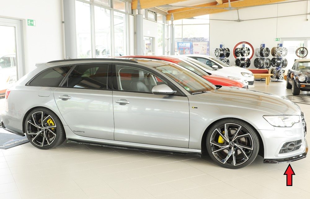 Splitter Rieger para Audi A6/S6 C7 (antes del facelift)