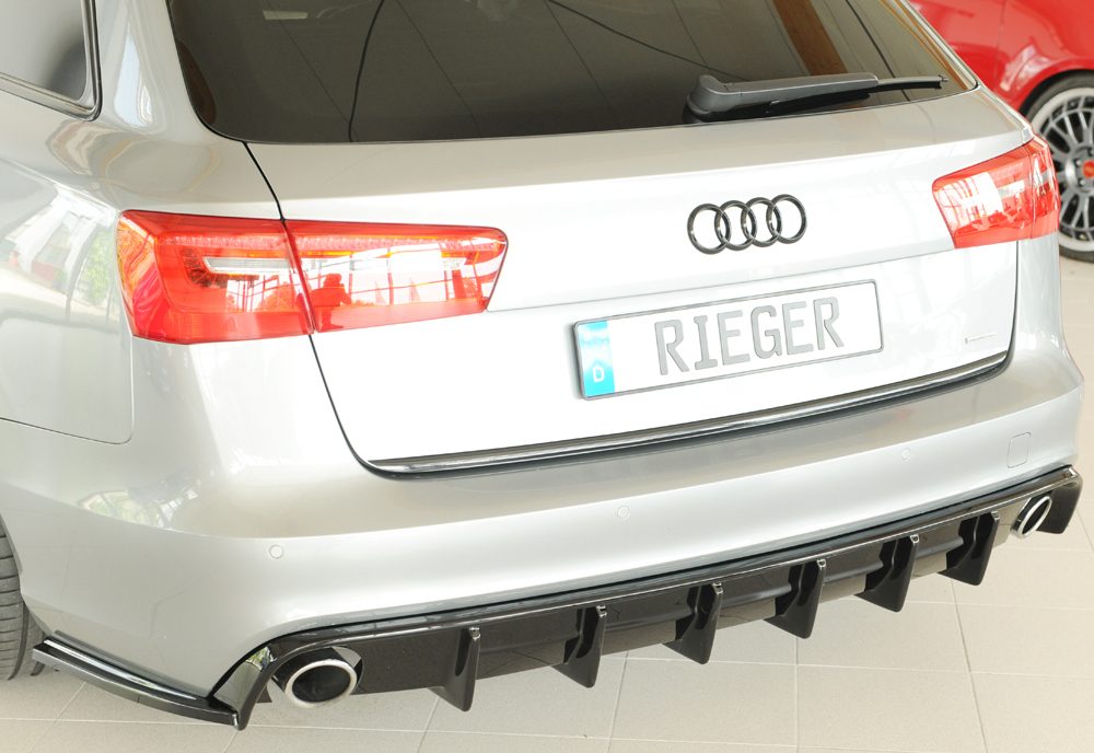 Splitter lateral trasero Rieger para Audi A6/S6 C7 (antes del facelift)