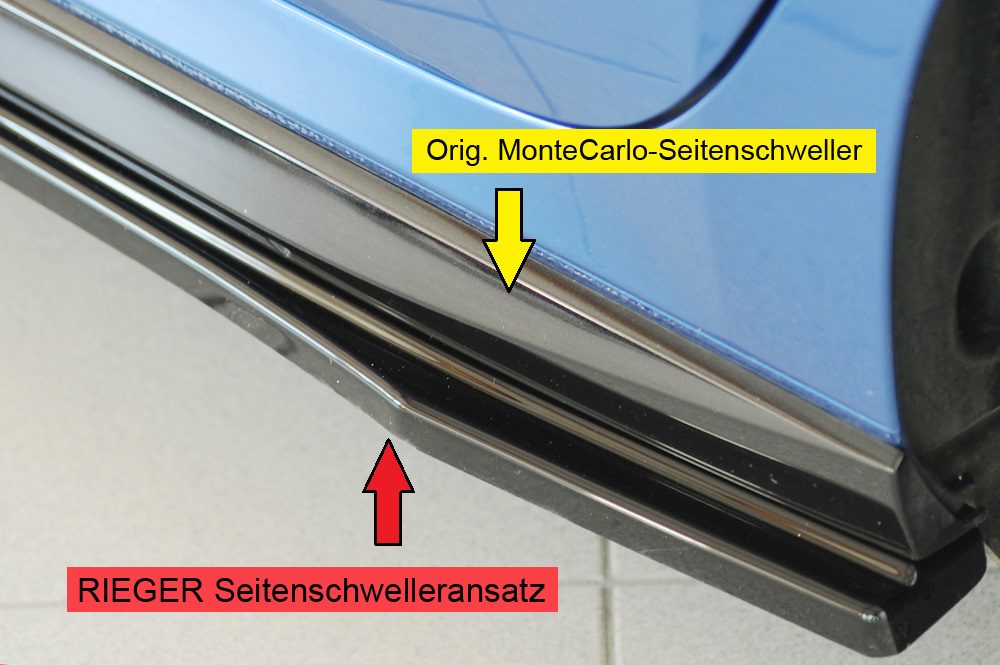 Extensión de talonera Rieger para Skoda Fabia Monte Carlo PJ