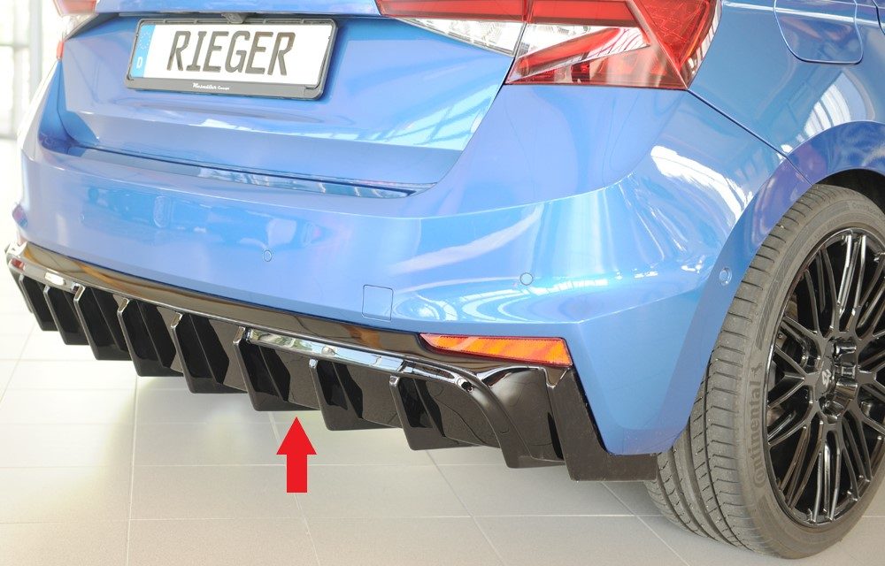 Difusor trasero Rieger para Skoda Fabia PJ – para el escape original