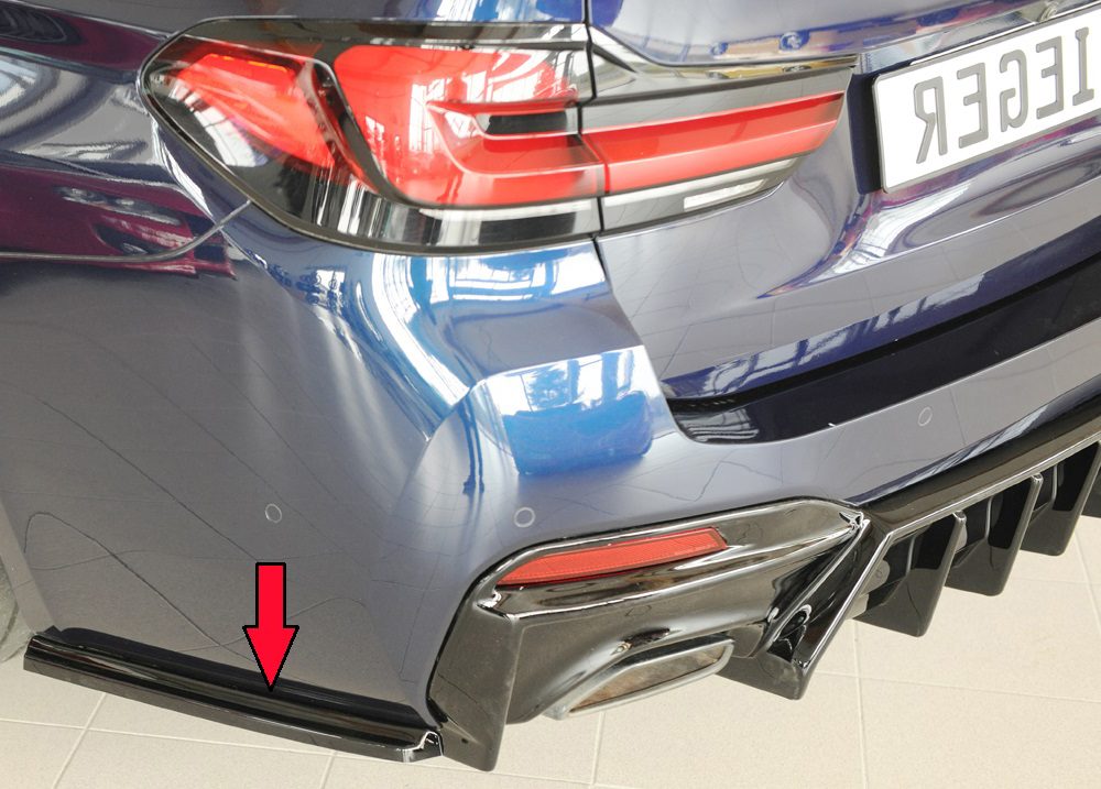 Splitter lateral trasero Rieger para BMW Serie 5 G30/G31 (después del facelift)