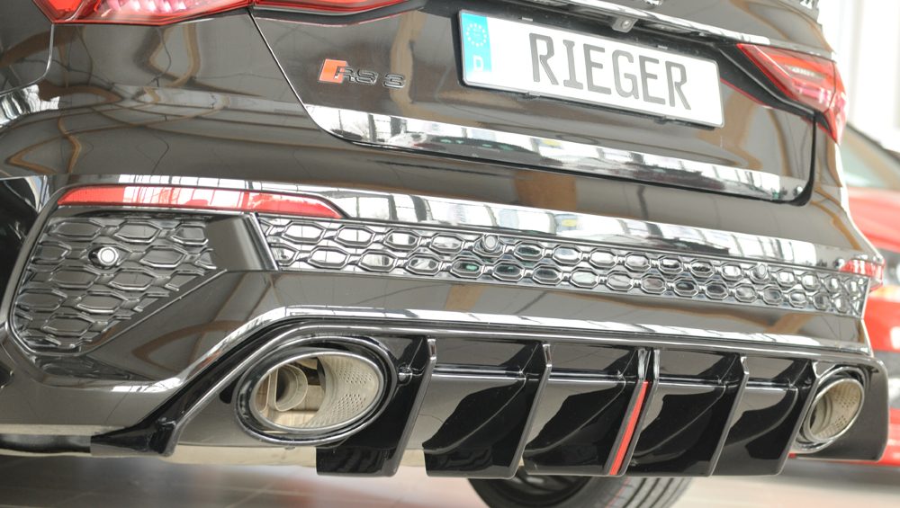 Difusor trasero Rieger para Audi RS3 8Y (antes del facelift)