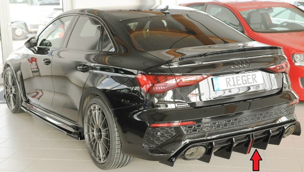 Difusor trasero Rieger para Audi RS3 8Y (antes del facelift)