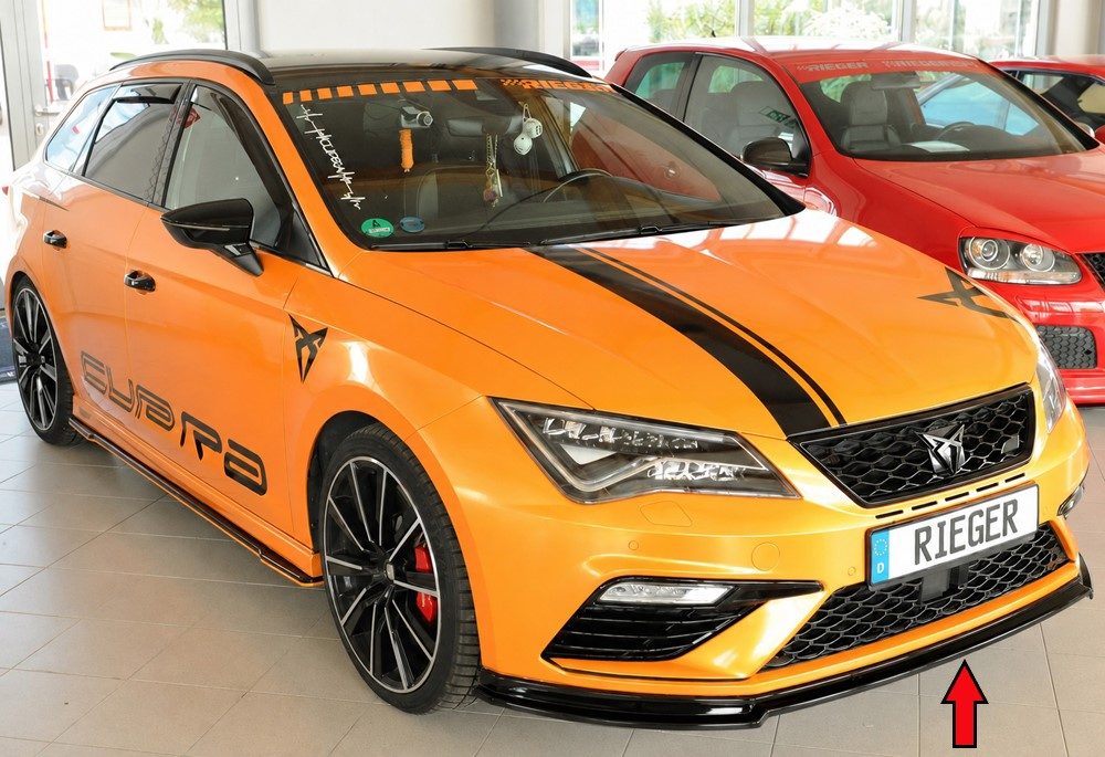 Splitter delantero Rieger para Seat Leon FR/Cupra 5F (después del facelift) – versión profunda