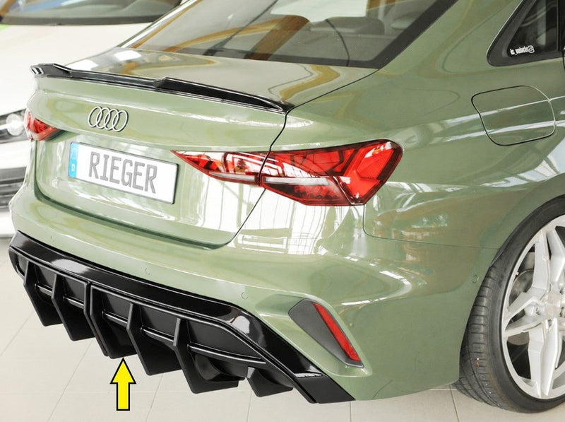 Difusor trasero Rieger para Audi A3 8Y (después del facelift) – sedán