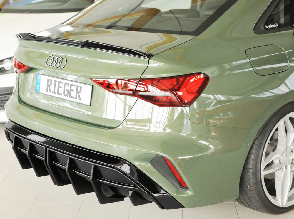 Difusor trasero Rieger para Audi A3 8Y (después del facelift) – sedán