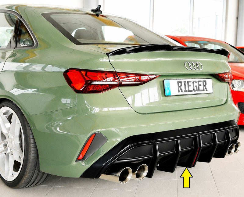 Difusor trasero Rieger para Audi S3/A3 8Y (después del facelift) – sedán