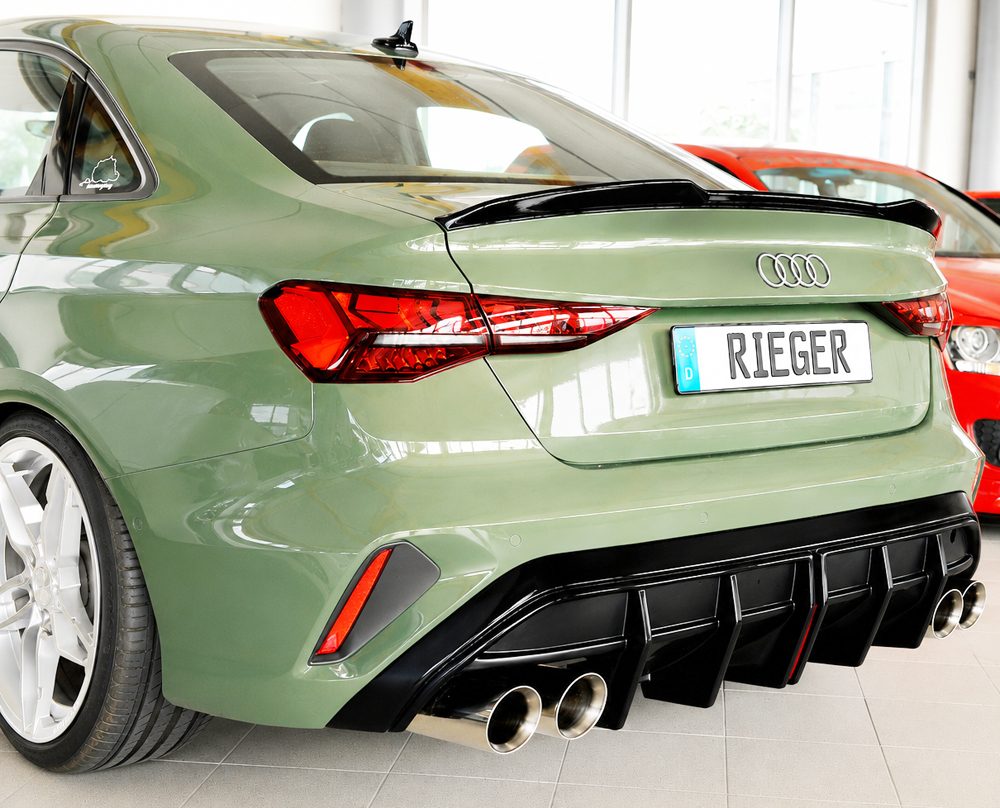 Difusor trasero Rieger para Audi S3/A3 8Y (después del facelift) – sedán