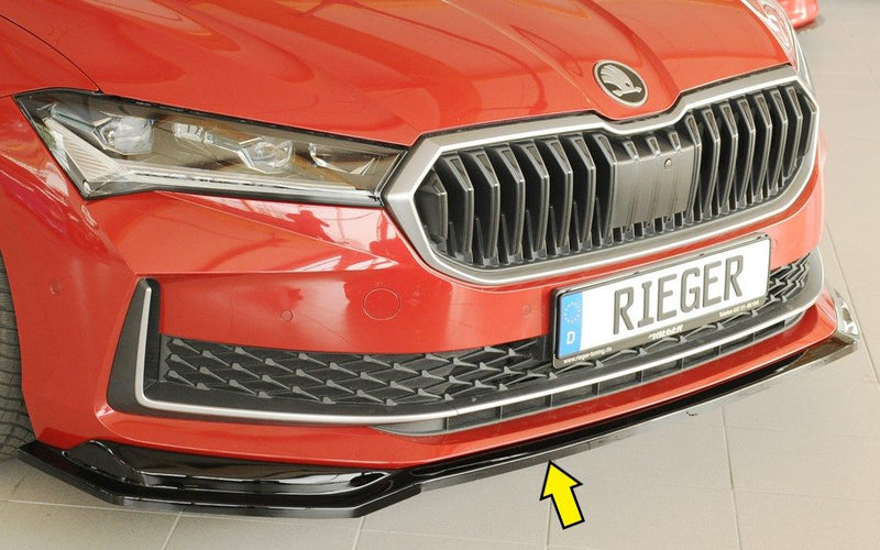 Splitter Rieger para Skoda Superb 3Y – para el paragolpes delantero original (estándar)