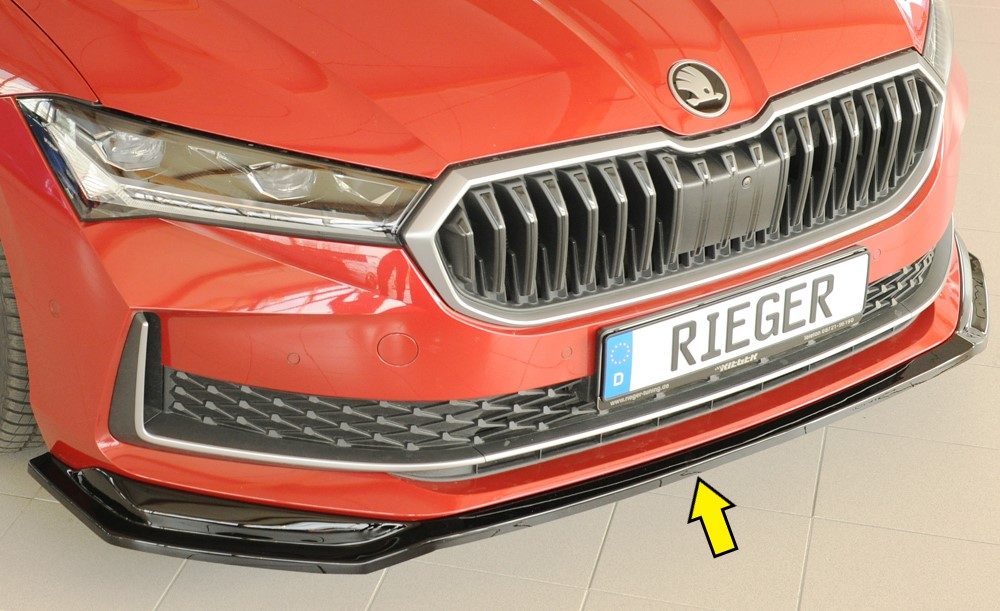 Splitter Rieger para Skoda Superb 3Y – para el paragolpes delantero original (estándar)