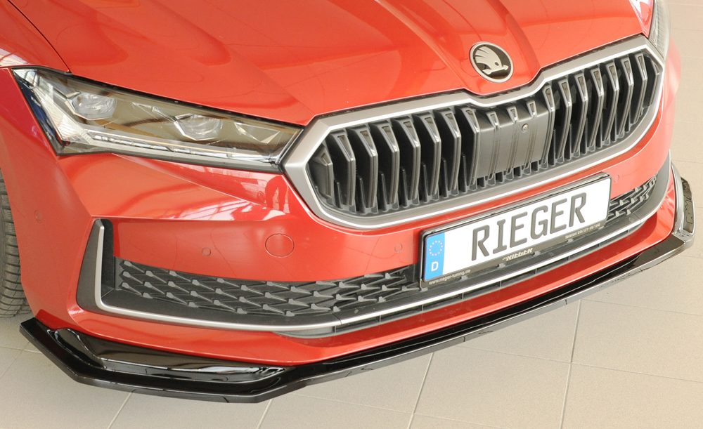 Splitter Rieger para Skoda Superb 3Y – para el paragolpes delantero original (estándar)