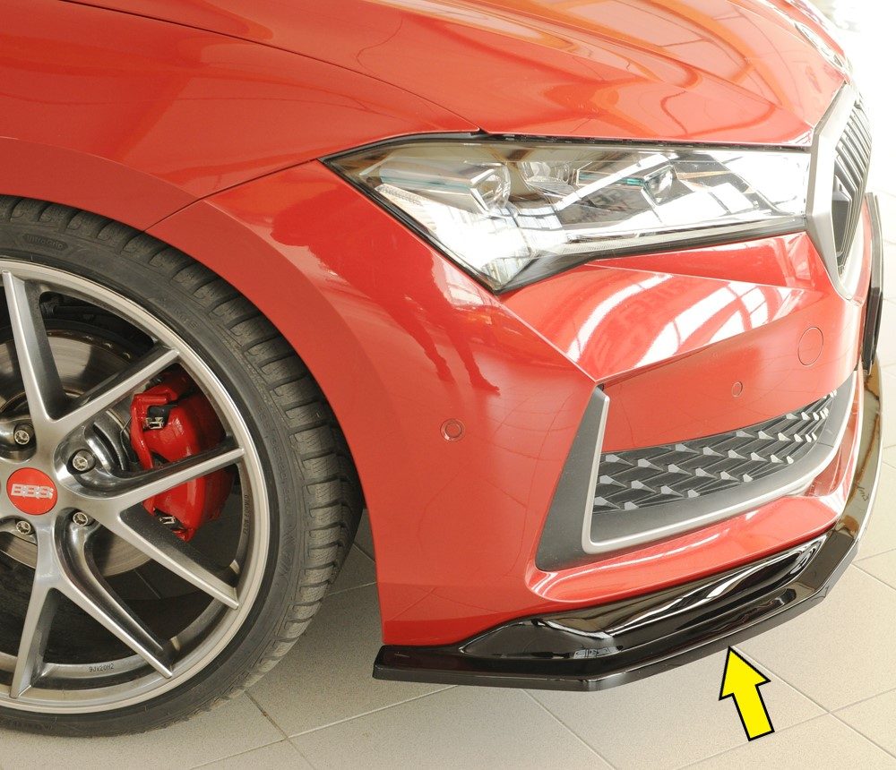Splitter Rieger para Skoda Superb 3Y – para el paragolpes delantero original (estándar)