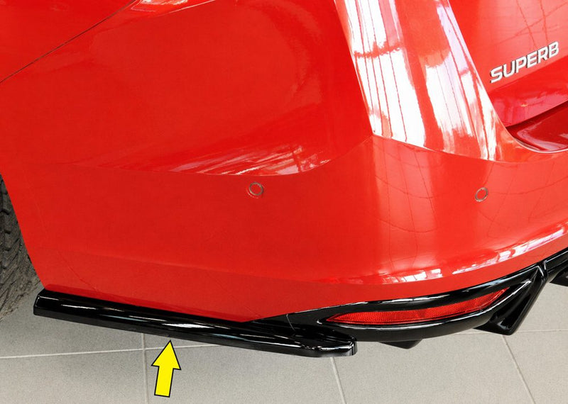 Splitter lateral trasero Rieger para Skoda Superb 3Y