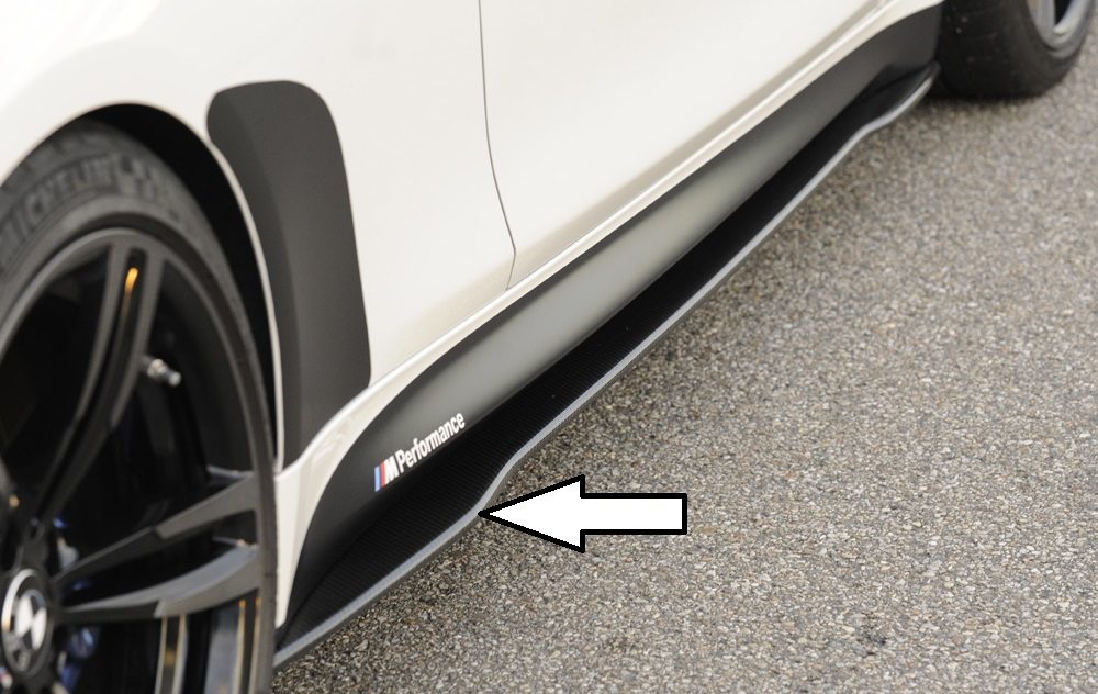 Extensión de talonera de carbono Rieger para BMW M4 F82/F83