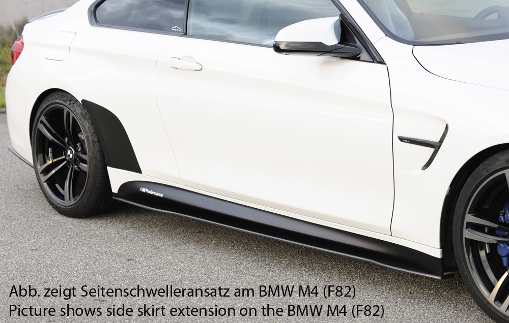 Extensión de talonera de carbono Rieger para BMW M3 F80