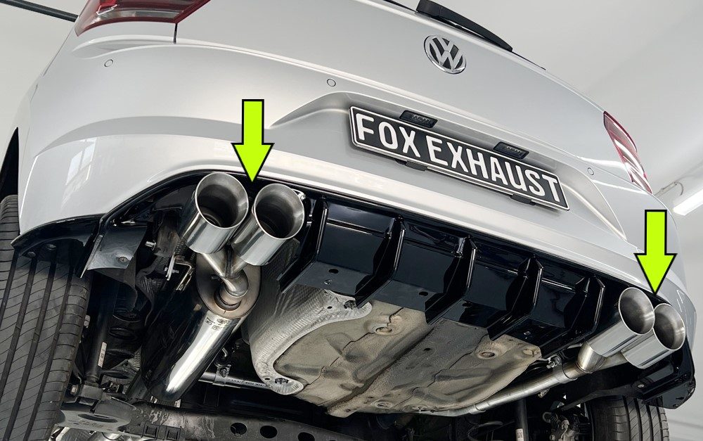 Silencioso de escape FOX para Volkswagen Polo R-Line AW – 1.0 70/85 kW; desde 2017