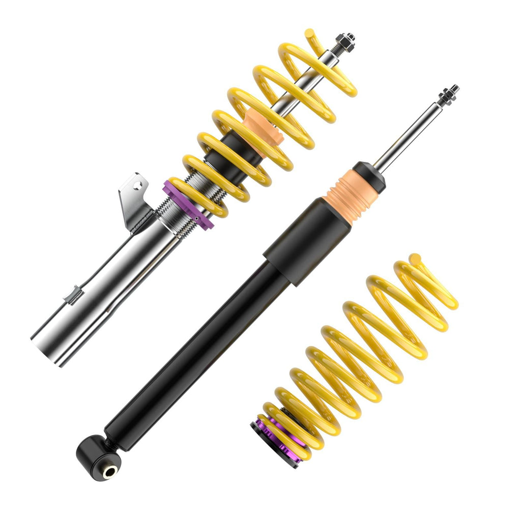 Suspensión roscada KW V2 inox Cupra Leon KL 5 puertas 2.0 TDI 110 kW / 2.0 TSI 140/180/221 kW / 1.5 TSI/eTSI 110 kW (con kit de desactivación de la amortiguación electrónica)