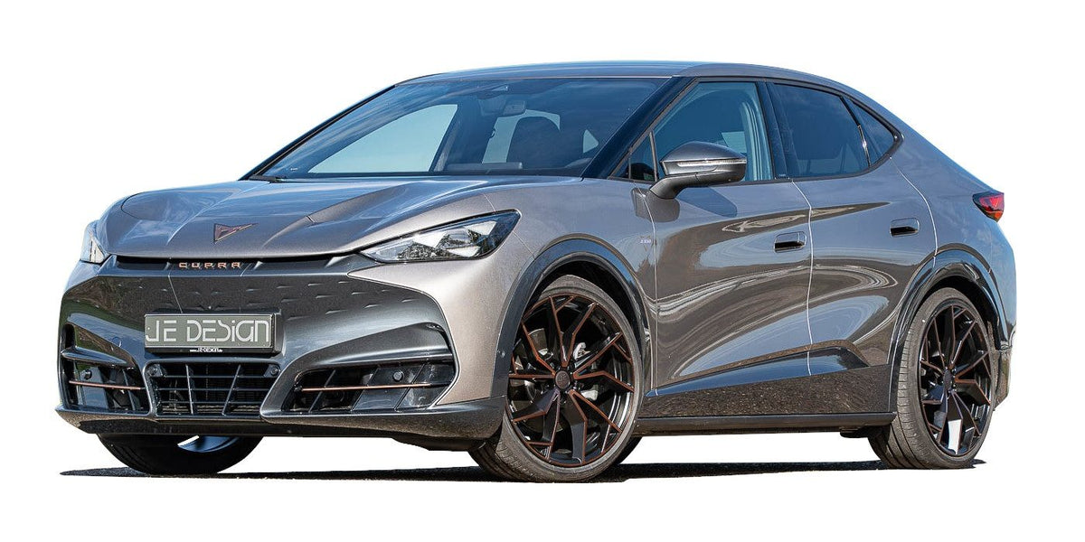 Juego de 4 ruedas completas de verano JE DESIGN Rubi Copper-R con muelles de rebaje, Cupra Tavascan VZ / 4WD
