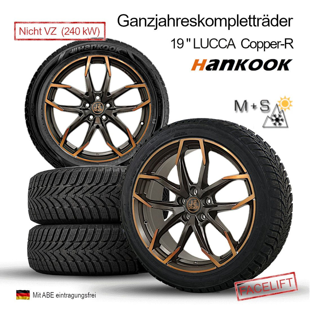 Juego de 4 ruedas completas todo el año JE DESIGN Lucca Copper-R 19" con Hankook, Cupra Born K1 (no VZ 240 kW)