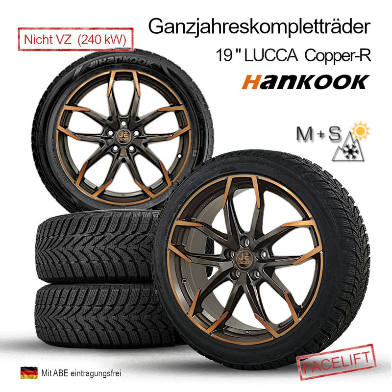 Juego de 4 ruedas completas todo el año JE DESIGN Lucca Copper-R 19" con Hankook, Cupra Born K1 (no VZ 240 kW)