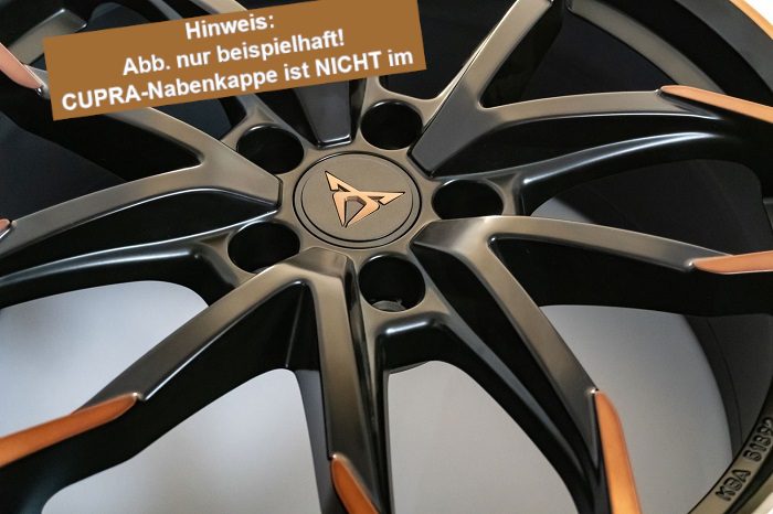 Juego de 4 anillos adaptadores JE DESIGN para el tapacubos original CUPRA (ref. 5FA.601.171)