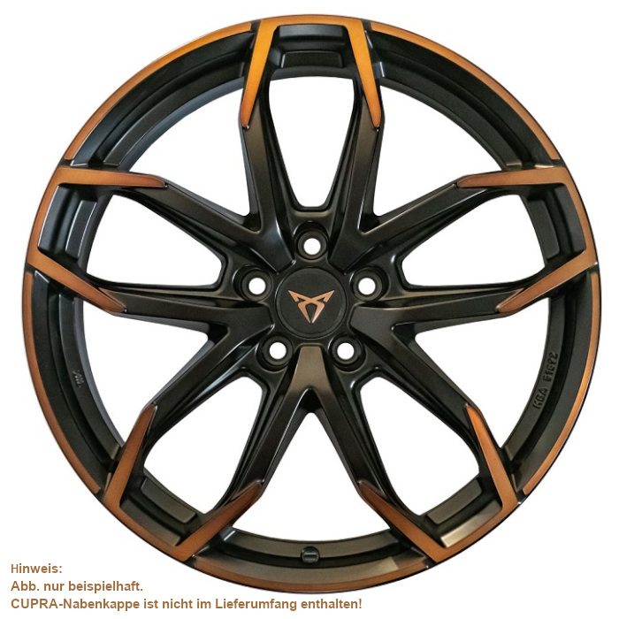 Juego de 4 anillos adaptadores JE DESIGN para el tapacubos original CUPRA (ref. 5FA.601.171)