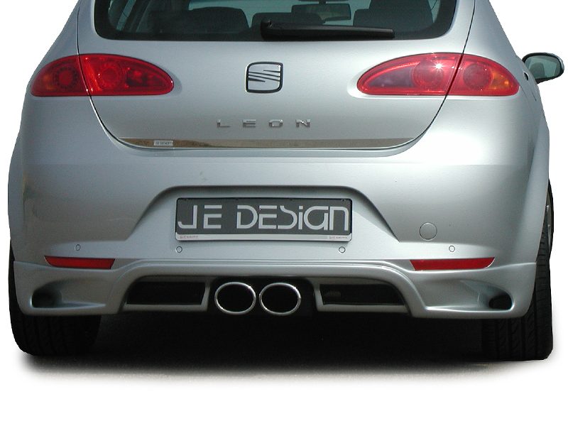 Añadido de paragolpes trasero JE DESIGN Seat Leon 1P (hasta 03/2009), solo con salida central JE1PA213095