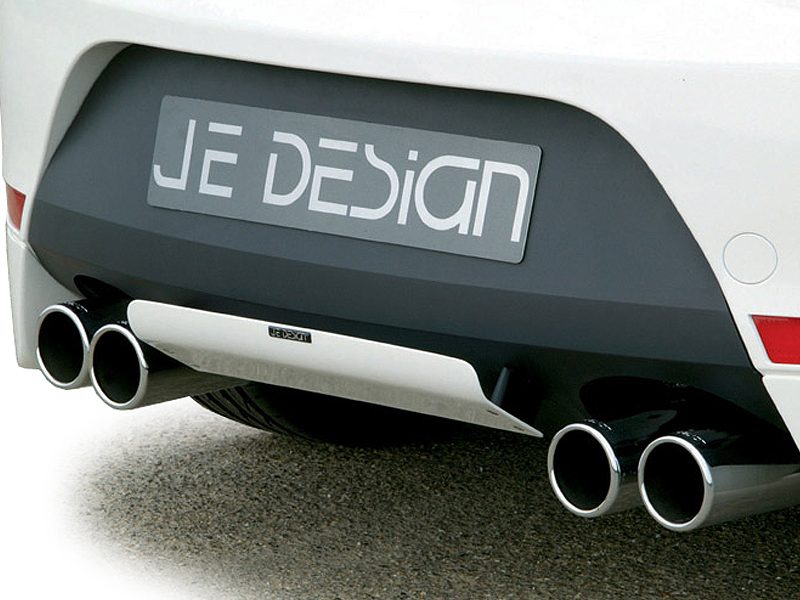 Silencioso trasero JE DESIGN inox Seat Leon 1P 118–195 kW (2 salidas de 90 mm por lado)