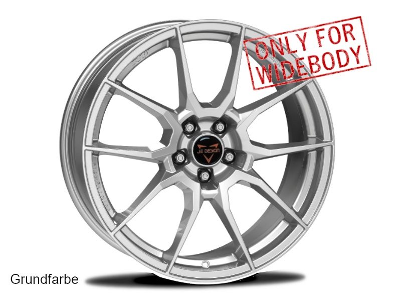 Llanta JE DESIGN Performance 10.0x19" ET30 5x112 racing silver para Cupra Leon KL WIDEBODY RS