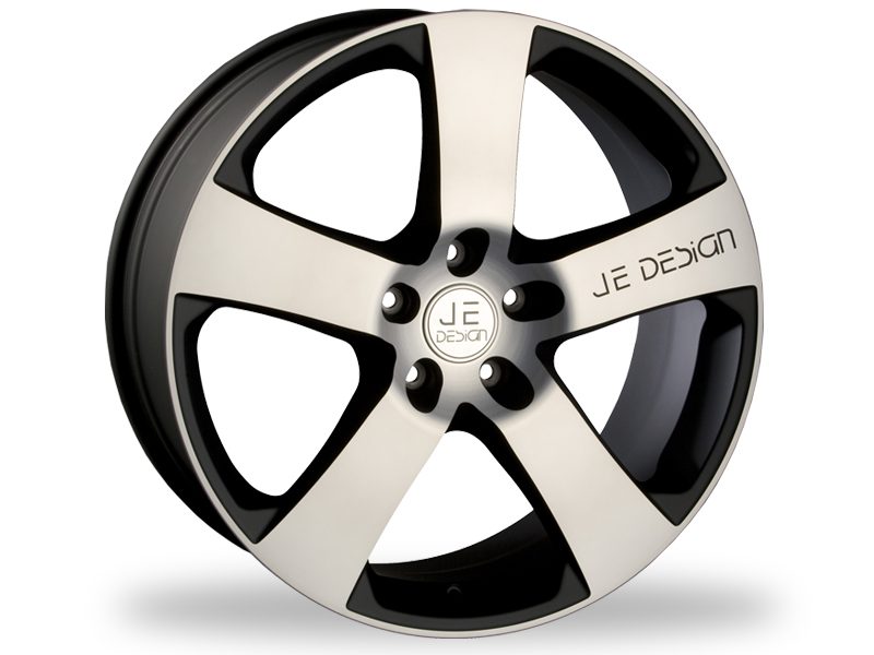 Llanta JE DESIGN SUV-Select 10.0x22" ET55 5x130 negro mate, cara plata mate