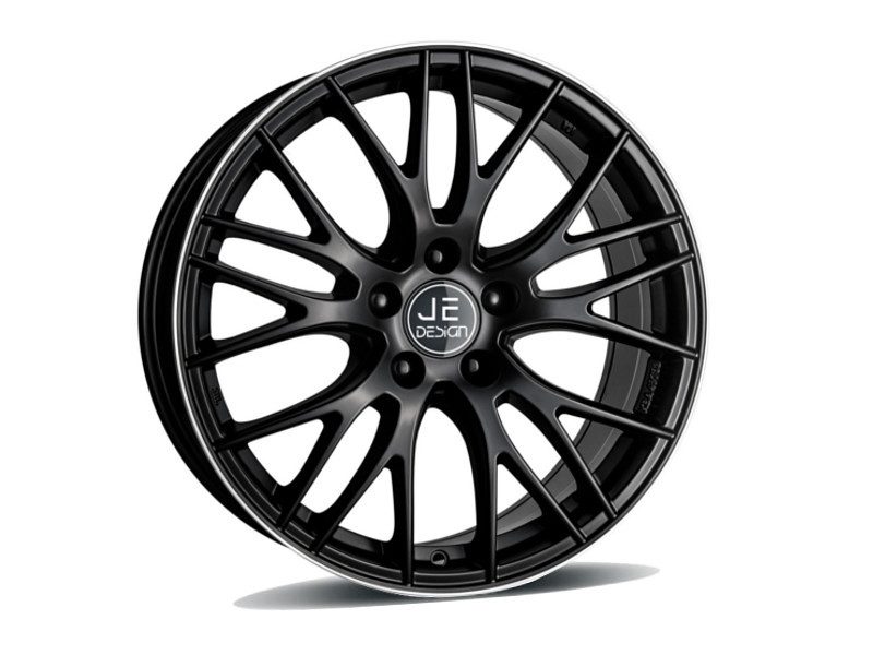 Llanta JE DESIGN Y-Spoke 8.0x18" ET42 5x112 negro mate, radios pulidos