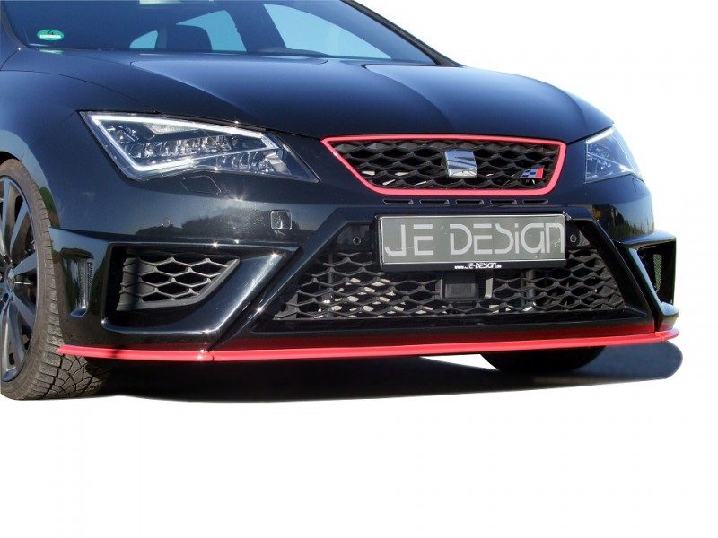 Añadido de paragolpes delantero JE DESIGN de 3 piezas Seat Leon 5F (FR hasta 12/2016 / Cupra hasta 02/2017)
