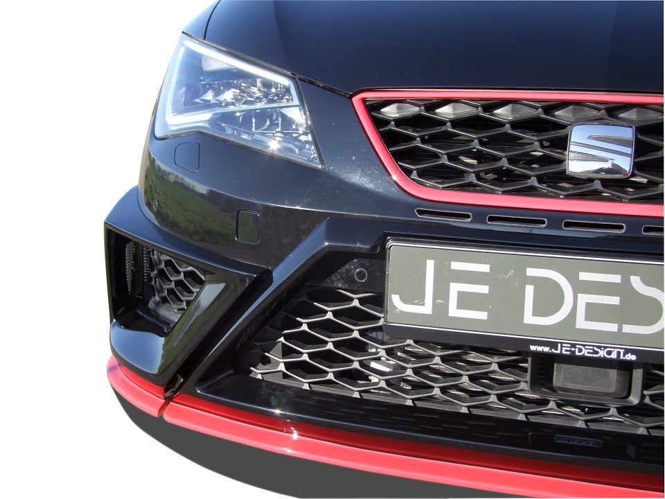 Añadido de paragolpes delantero JE DESIGN de 3 piezas Seat Leon 5F (FR hasta 12/2016 / Cupra hasta 02/2017)
