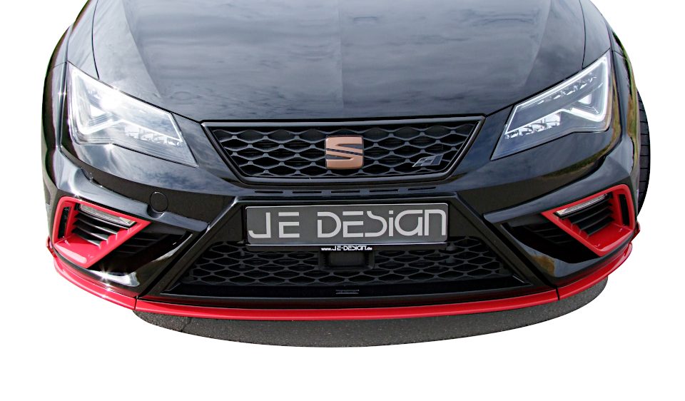 Embellecedores grandes de toma de aire JE DESIGN izquierda y derecha Seat Leon 5F FR/Cupra restyling