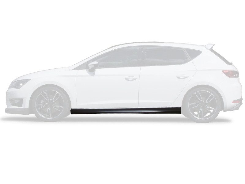 Taloneras JE DESIGN efecto carbono Seat Leon 5F (desde 11/2012), solo 5 puertas y ST