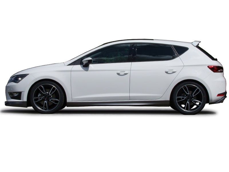 Taloneras JE DESIGN efecto carbono Seat Leon 5F (desde 11/2012), solo 5 puertas y ST