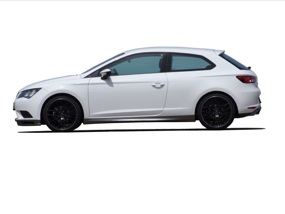 Taloneras JE DESIGN efecto carbono Seat Leon 5F SC 3 puertas (desde 06/2013)