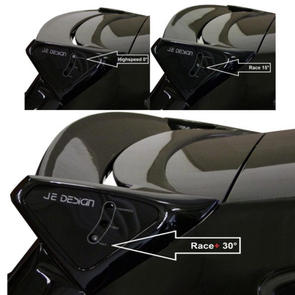 Alerón trasero JE DESIGN regulable en 3 posiciones Seat Leon 5F (desde 11/2012), solo 5 puertas