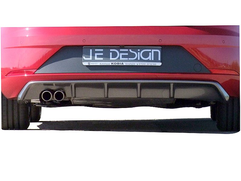 Faldón trasero JE DESIGN efecto carbono Seat Leon 5F FR ST (desde 01/2017)