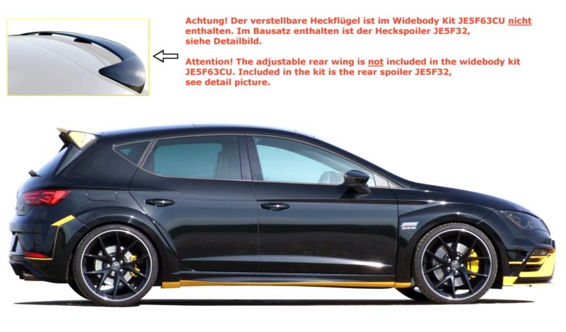 Kit WIDEBODY II JE DESIGN Seat Leon 5F FR/Cupra 5 puertas desde 02/2017 (no ST)