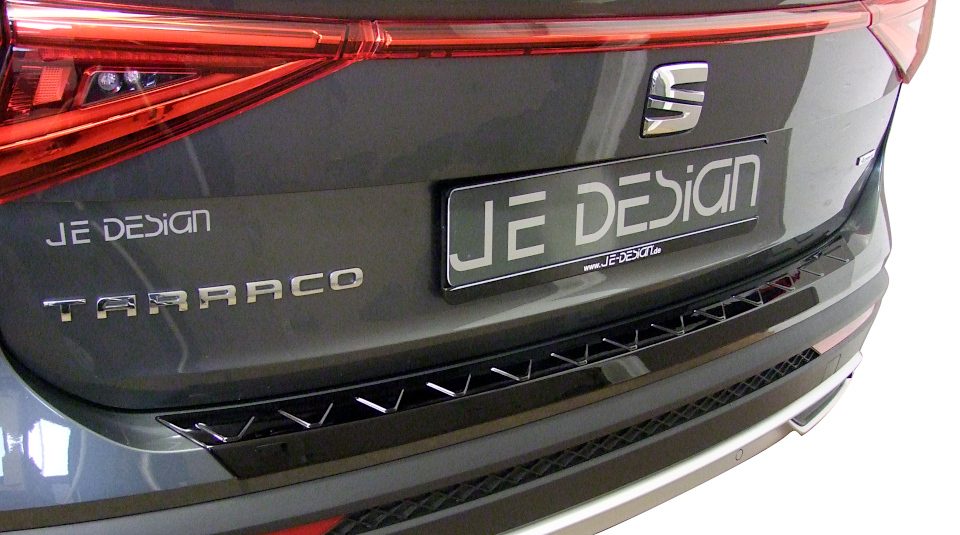 Protector del borde de carga JE DESIGN negro brillo Seat Tarraco KN, incluido FR (adhesivo)