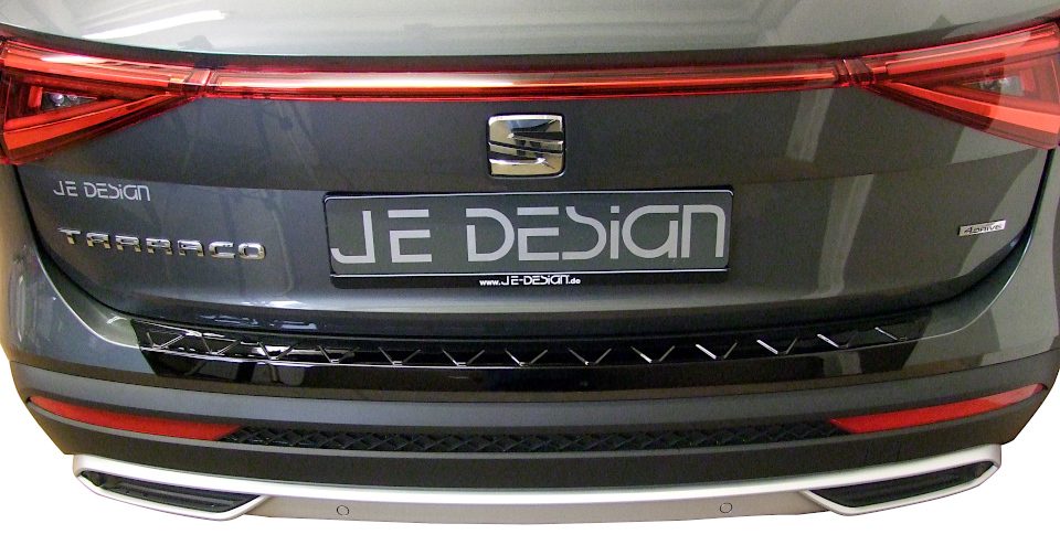 Protector del borde de carga JE DESIGN negro brillo Seat Tarraco KN, incluido FR (adhesivo)
