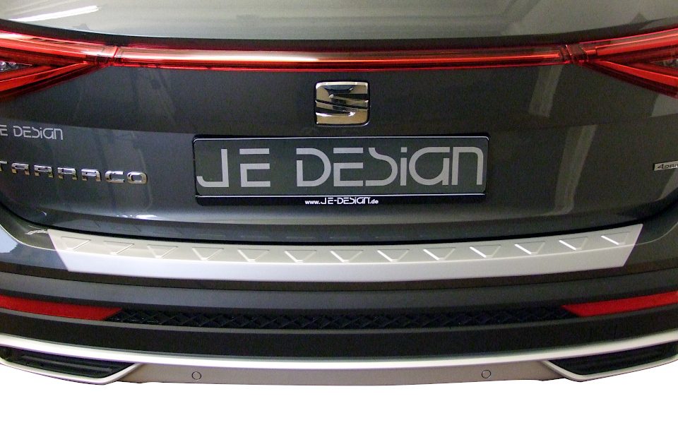 Protector del borde de carga JE DESIGN plata mate Seat Tarraco KN, incluido FR (adhesivo)