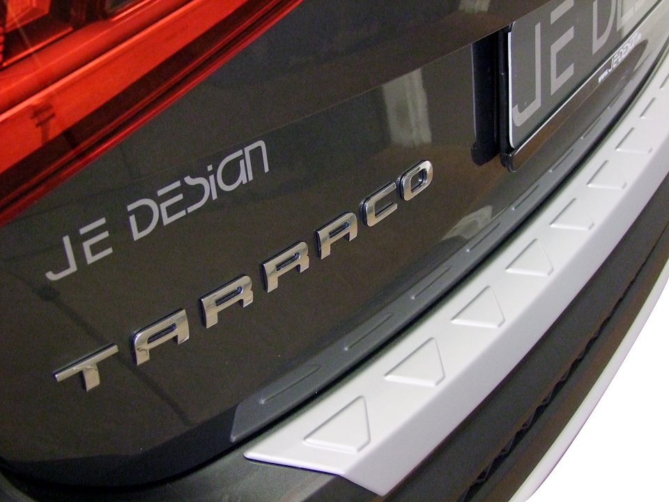 Protector del borde de carga JE DESIGN plata mate Seat Tarraco KN, incluido FR (adhesivo)