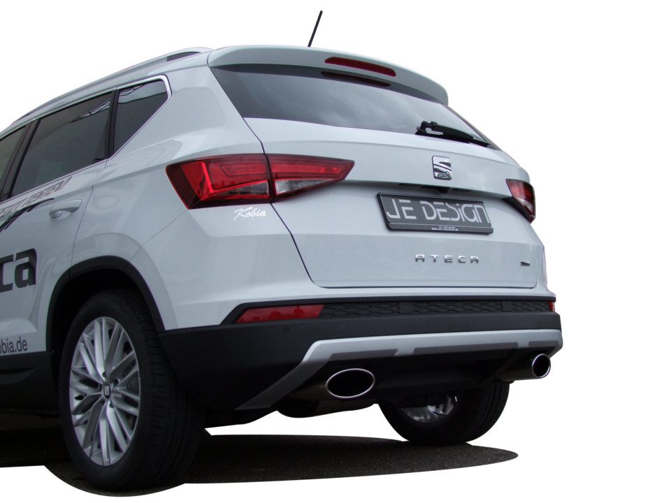 Silencioso trasero izquierdo JE DESIGN Seat Ateca 5FP 4WD 2.0 TDI 110/140 kW, salida de 160 x 90 mm por lado