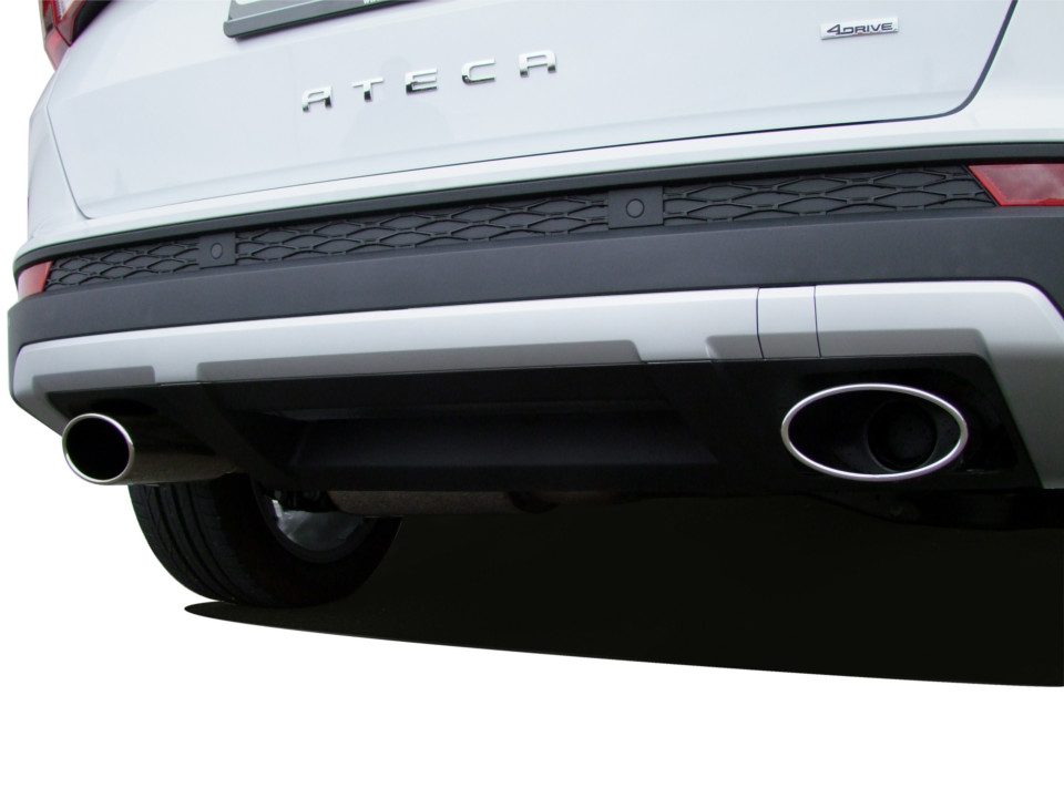 Silencioso trasero izquierdo JE DESIGN Seat Ateca 5FP 4WD 2.0 TDI 110/140 kW, salida de 160 x 90 mm por lado