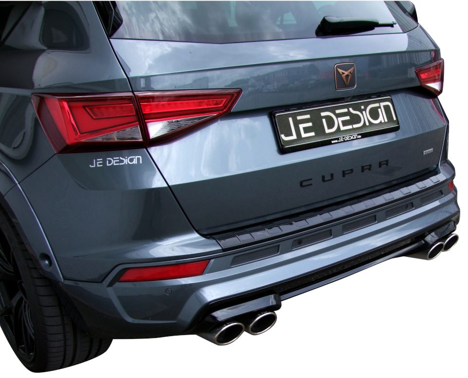Escape con válvulas JE DESIGN Cupra Ateca 5FP hasta 265 kW, 2 salidas de 106 x 71 mm por lado